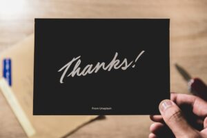 Photo Thank you card