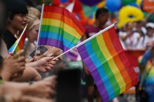 Photo Rainbow flag