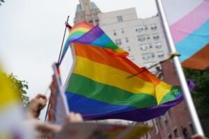 Photo Rainbow flag