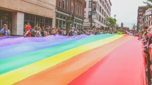 Photo Rainbow flag